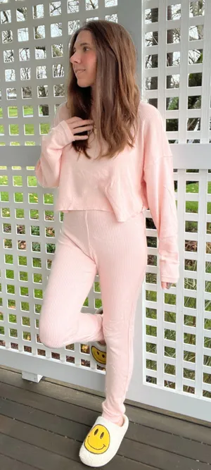 Heart & Hips Hoodie/Pants Ribbed Set thumbnail 9