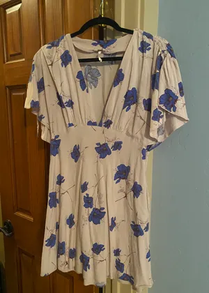 Free People Melanie Dress Blue Flowers thumbnail 4