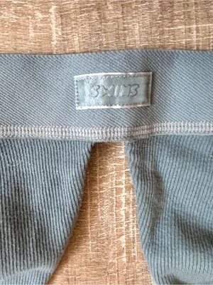 SKIMS Cotton Rib Plunge Bralette Blue Size Medium Light Support Lounge Bra M⁠ thumbnail 7