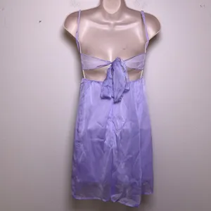 Lucy in the‎ Sky Women Coquette Babydoll Dress Small Purple Chiffon Girlcore thumbnail 5