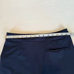 Peter Millar 18” Skort Sz XS Petal Hem Navy Blue Golf Tennis Skirt PullOn UPF50+ thumbnail 7