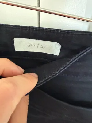 ANTHROPOLOGIE Pilcro Black High Rise Wide Leg Crop Jeans 27 thumbnail 4