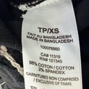 Garage Black Cargo Pants with White Stitching thumbnail 6