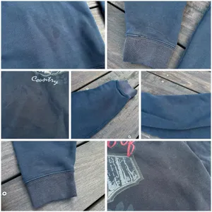 Navy blue Vintage 90s Timber Wolf Country Embroidered Croft & Barrow Sweatshirt thumbnail 7