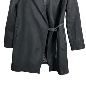 Zara Women's Sz S Black Long Sleeve Jacket Coat D Link Lined Heavy Winter thumbnail 3