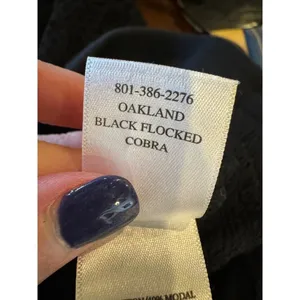 Rails Pants Women XS Black Velvet‎ Tie Oakland Black Flocked Cobra Joggers thumbnail 9