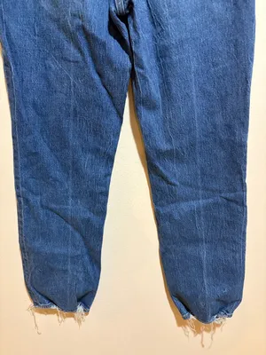 Abercrombie & Fitch 90s Straight Ultra High Rise Blue Denim Jeans Size 27/4 thumbnail 11