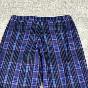 The Kit Tracee Pants Womens 18 Wide Leg Plaid Purple Black Red Organic Cotton thumbnail 8