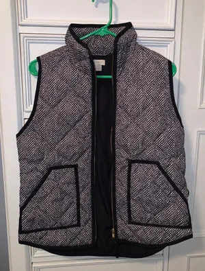 Jcrew Herringbone Vest Small thumbnail 1