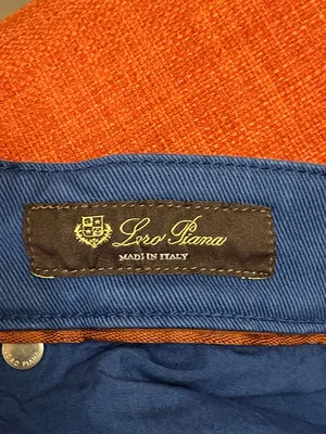 Loro Piana Royal Blue Denim Jeans Luxury Classic Nautical Coastal Preppy size 38 thumbnail 4