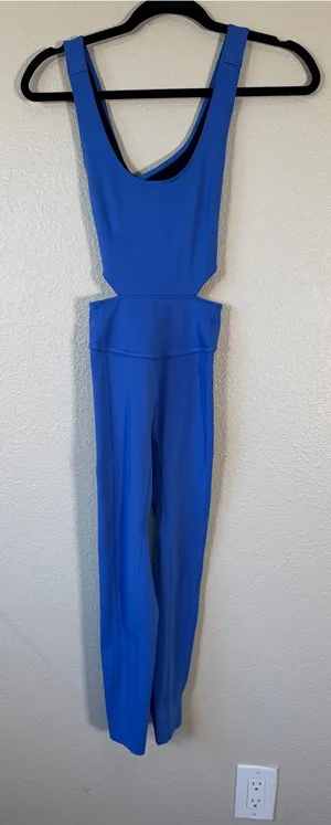 Free People Movement Blue Jumpsuit Womens XS Athletic Gym Workout One Piece thumbnail 1