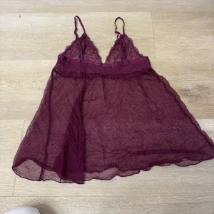 Victoria's Secret Sheer Lace Chemise in Deep Purple thumbnail 4