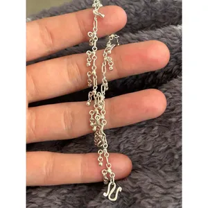C180 925 sterling silver bracelet 7.5 inch thumbnail 4
