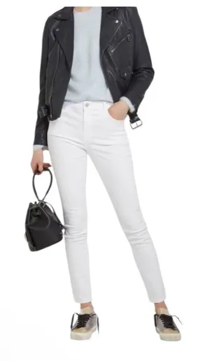 NWT J brand jeans womens‎ size 25 white blanc maria skinny mid rise denim thumbnail 1
