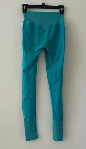 Alo Yoga Alosoft Bright Blue Athletic Leggings Size XS thumbnail 5