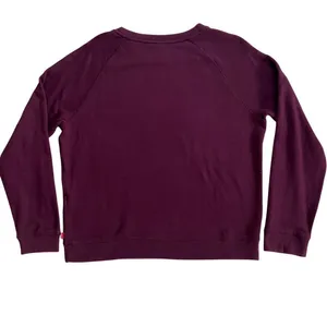 Levi’s Logo Crewneck Plum Sweater Large White Graphic Sweatshirt Womens thumbnail 7