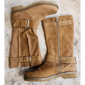 Gentle‎ Souls by Kenneth Cole Women's Buckled Up Moto Boot Size 7M Tan Brown thumbnail 3
