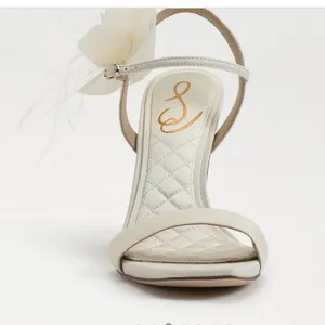 Sam Edelman Cream Floral Heels thumbnail 5