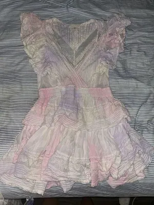 Love Shack Fancy Gwen Dress Tie-Dye Mini thumbnail 1