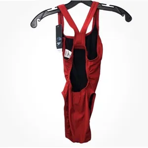 NEW! Speedo One Piece Women's Pro LT Swimsuit 8/34 Team Red. thumbnail 3