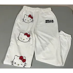 Hello Kitty White Graphic Sweats Sweatpants Joggers Pants Bottoms Size XS ❤️ thumbnail 4