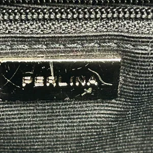 Perlina Black Genuine Leather Backpack Vintage 90s Buckle Moto Y2K Bag thumbnail 13