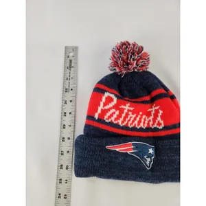 Womens New England‎ Patriots Knit Pom Winter Hat NFL Football Embroidered Patch thumbnail 3