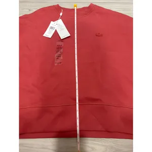 NWT Lacoste Organic Cotton Blend Crewneck Sweatshirt Pink Red SF5614 Size 12 44 thumbnail 4