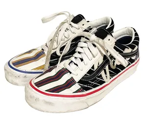 VANS Womens Size 8 Old Skool Retro Stripes Skateboard Shoes Low Top Sneakers‎ thumbnail 1