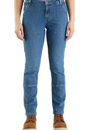 NWT Carhartt Women's Relaxed Fit Double-Front Carpenter Jeans thumbnail 1