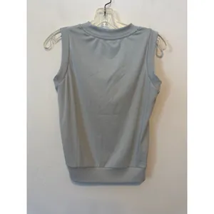 OGL Move Smoke Blue Sleeveless Turtleneck Ribbed Knit Top Size XS New NWT thumbnail 6