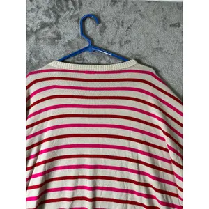 MERSEA‎ Catalina Crewneck Travel Poppy Stripe Pink Red Oversized Coastal Chic P thumbnail 6
