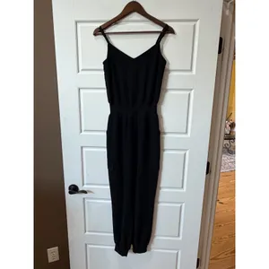 Cinq a Sept Black Jumpsuit Cargo Pocket XS Minimalist Casual thumbnail 2