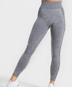 Gymshark Womens Gray Flex High Waisted Seamless Leggings XS Gym‎ Athletic thumbnail 1