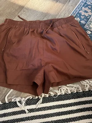 Girlfriend‎ Collective athletic brown shorts size M thumbnail 4