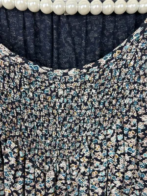 Lucky Brand Floral Peasant Top Size L thumbnail 5