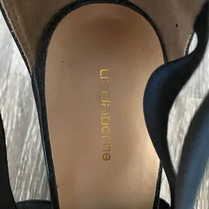 Liz Claiborne Black Elastic Strap Wedges Women's Size 7.5 thumbnail 7