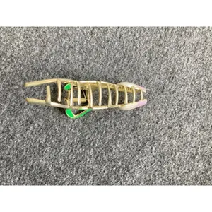 Gold Tone Tulip Flower Hair Claw‎ Clip Women S Elegant Hair Accessory thumbnail 4