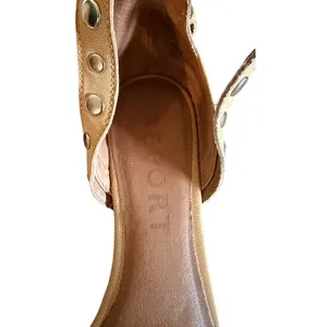 Aerosoles Sport Studded D'Orsay Flats Tan Ankle Strap Women's 8.5 thumbnail 3
