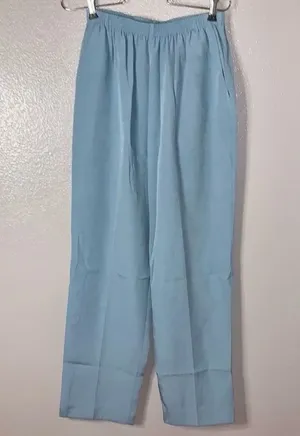 Alfred Dunner vintage light blue pull on casual pants thumbnail 1