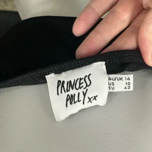 Princess Polly 10 Black‎ Wired Straight Neckline Becca Long Sleeve Crop Top thumbnail 8