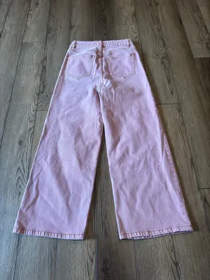Free people wide leg denim pants thumbnail 5