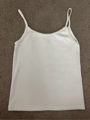 Brandy Melville lace trim scoop neck cami tank thumbnail 1