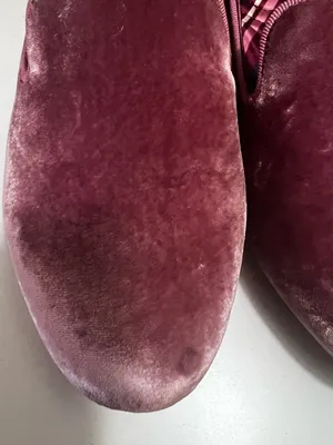 Birdies The Starling Velvet Slippers – Mauve Rose – Size 8.5 thumbnail 4