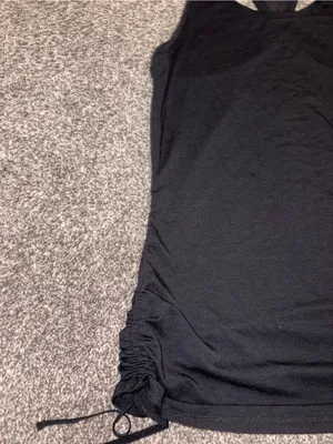 Athleta Black Racerback Ruched Tank XS thumbnail 8