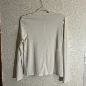 Varley Long Sleeve Tee Womens S Cream Crew‎ Neck Activewear Stretch thumbnail 6