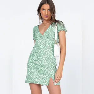 Princess Polly Kasey Mini Dress in Green Size 2 New with tag thumbnail 2