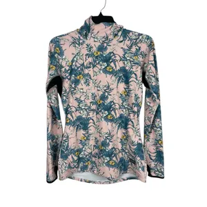 BlackStrap Floral Performance Top Women’s L USA Made Sun Shirt UPF Base Layer thumbnail 6