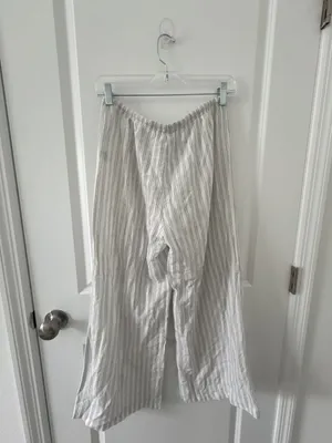 Your Favorite by PacSun White and Blue Striped Wide Leg Pants inseam 27’ thumbnail 6