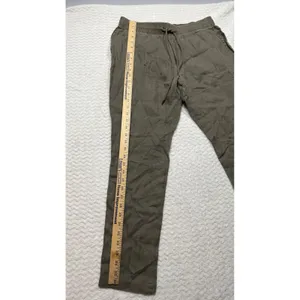 Standard James Perse Womens Olive Linen Drawstring Pants MKO1370 Size 2 thumbnail 4